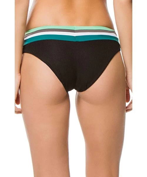 Tankinis Women's Refine Banded Hipster Bikini Bottom - Black - CL18IKCQA3L