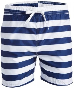 Trunks Men's Riviera Swim Trunks - Troy Navy/White - C8126WMQQ3B