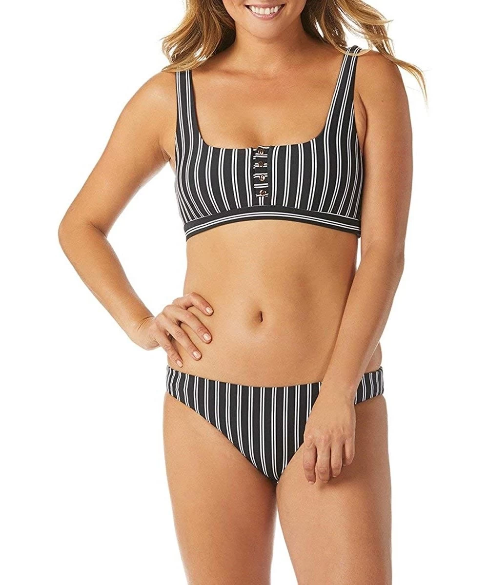 Tankinis Del Mar Stripe Hipster Bikini Bottoms - White - CU18LSY2DYN