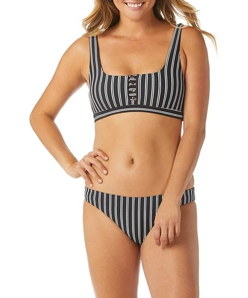 Tankinis Del Mar Stripe Hipster Bikini Bottoms - White - CU18LSY2DYN