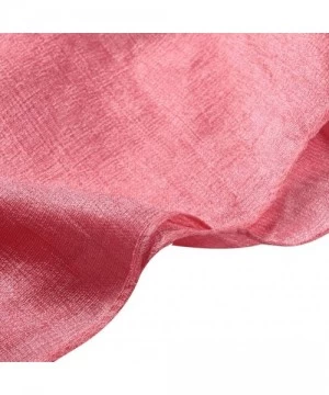 Cover-Ups Womens Scarf Shawl Fashion Lightweight Soft Large Swim Cover up Thin Scarf Head Wrap - 00 Passion Pink - CH18I8CE3I2