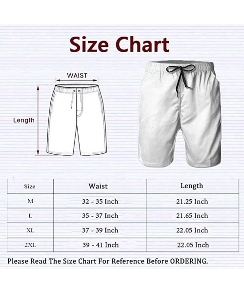 Trunks Men's Summer Beach Board Shorts Swim Trunks - Stretch Waist Band Board Shorts - Foxes on Bicycle - CI19CMHOT0C