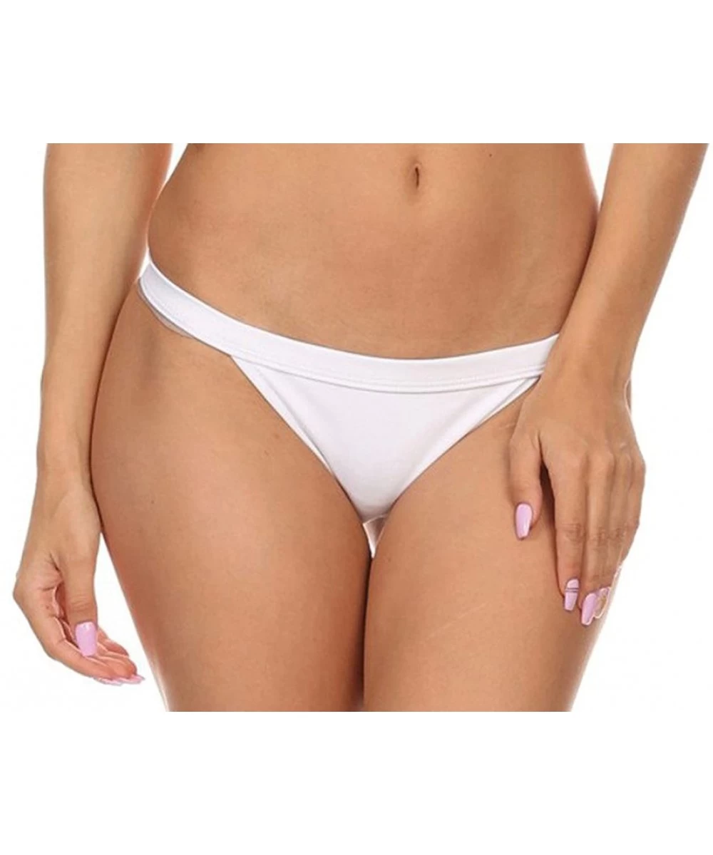 Bottoms Women's Haze Seamless Fixed Banded Cheeky Bottom - White - CO18DEX80GT