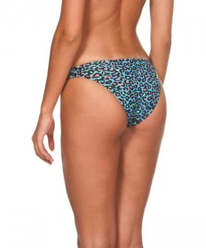 Sets Womens Rule Breaker Real Brief MaxLife Bikini Bottom - Turquoise Multi - CX18UMQCGQZ