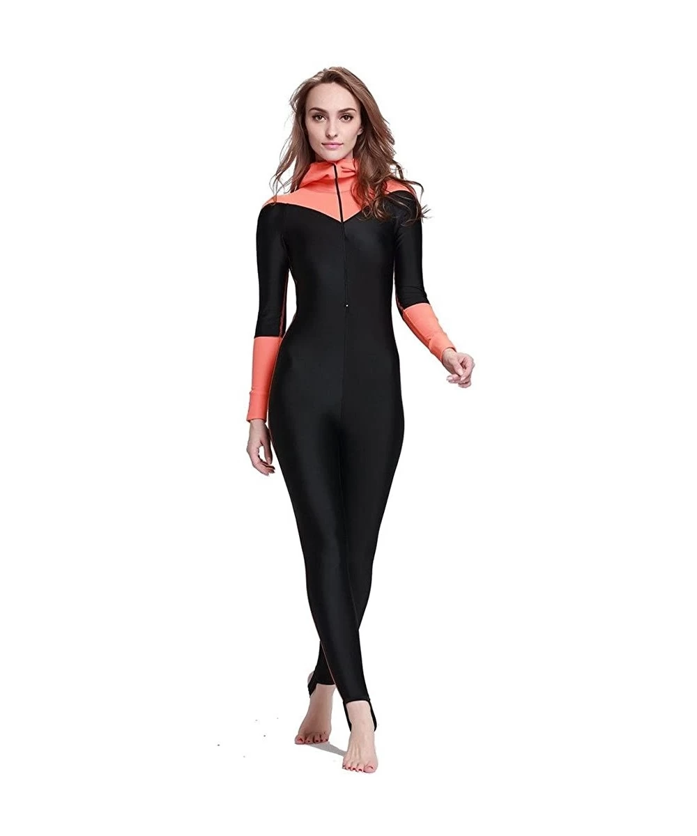 One-Pieces Full Body Swimsuit Swim Suit Full Coverage - Long Legs Long Sleeves for Women UV Sun Protection One Piece Rash Gua...