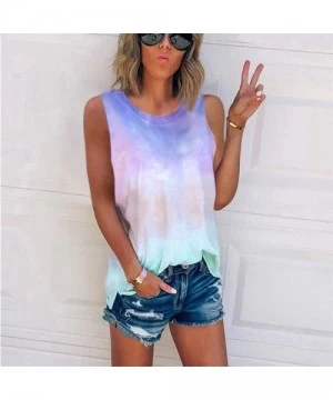 Cover-Ups Women Tops Sleeveless Pineapple Print Graphic Funny Cute Teens Casual Summer Shirts Vest Crop Tank Tops for Women -...