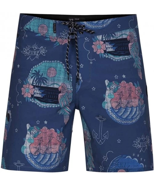 Board Shorts 18" Phantom Tropic Flash Boardshorts - Mystic Navy - CL18S9NLOL5