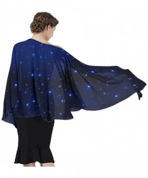 Cover-Ups Women Fashion Shawl Wrap Summer Vacation Beach Towels Swimsuit Cover Up - Starry Galaxy Space - C9190TSGMZK