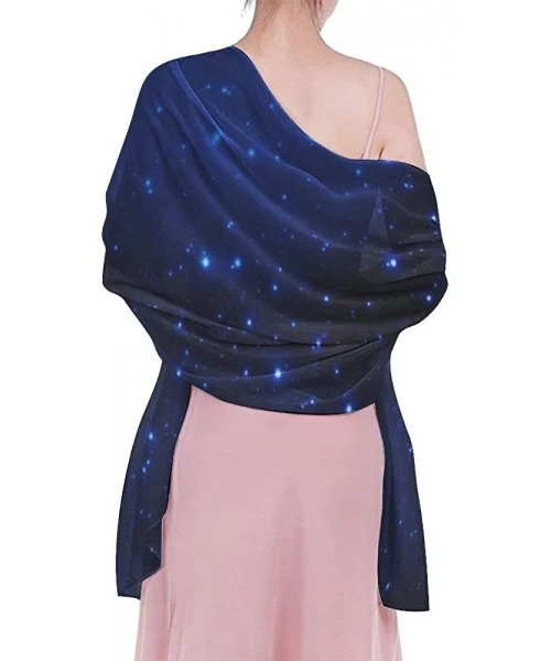 Cover-Ups Women Fashion Shawl Wrap Summer Vacation Beach Towels Swimsuit Cover Up - Starry Galaxy Space - C9190TSGMZK