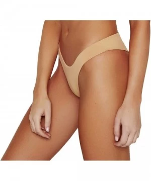 Tankinis Women's Seamless Cheeky Hi Leg Bikini Bottom - Nude - CT18T3XHZKL