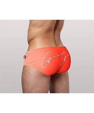 Briefs Sexy Men Swimwear Brief Summer Orange - CA12MAXNEI8