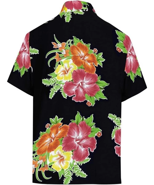 Cover-Ups Men's Classic Cool Shirt Fashion Short Sleeve Hawaiian Shirt - Spooky Red_w321 - CM129LEOVBL