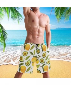 Trunks Fashion Mens Swim Trunks Cool Quick Dry Board Shorts Bathing Suit with Side Pockets - Multi17 - CI199G8XQHS