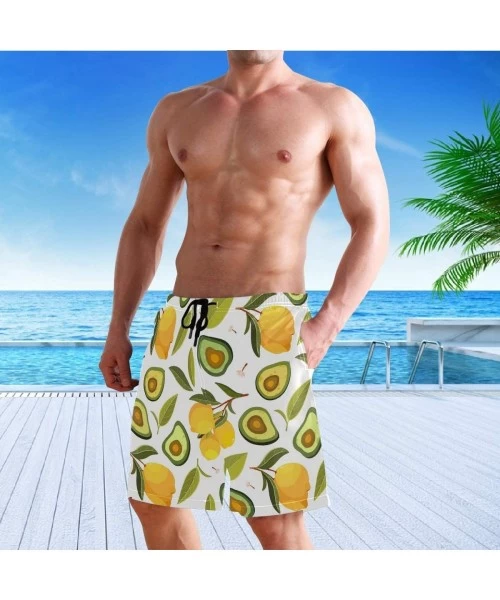 Trunks Fashion Mens Swim Trunks Cool Quick Dry Board Shorts Bathing Suit with Side Pockets - Multi17 - CI199G8XQHS