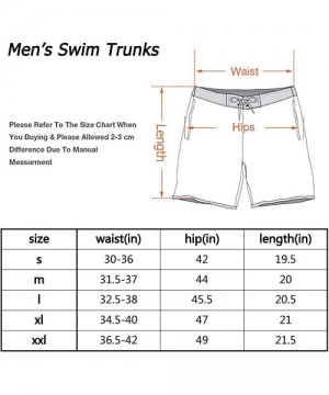 Trunks Fashion Mens Swim Trunks Cool Quick Dry Board Shorts Bathing Suit with Side Pockets - Multi17 - CI199G8XQHS