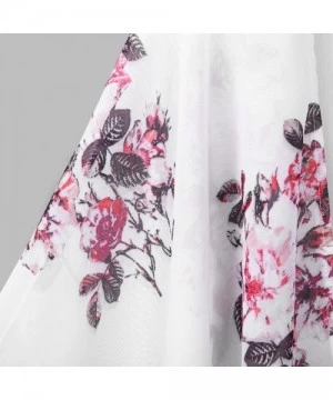 Cover-Ups Kimono for Womens- Fashion Cover Blouse Tops Print Beach Smock Cardigans - White3 - C118GQ8IOHL