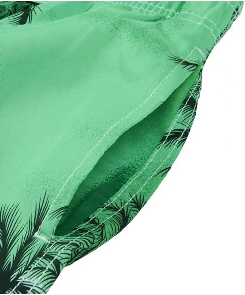 Board Shorts Men's Summer Short Swim Trunks Casual Quick Dry Boardshorts - Green - CA180LHW2CC