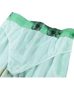 Board Shorts Men's Summer Short Swim Trunks Casual Quick Dry Boardshorts - Green - CA180LHW2CC