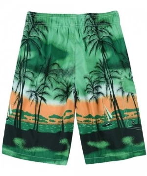 Board Shorts Men's Summer Short Swim Trunks Casual Quick Dry Boardshorts - Green - CA180LHW2CC