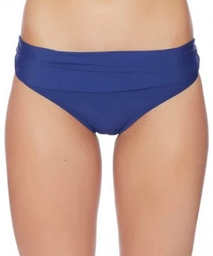 Bottoms Athena - Cabana Solids Lani Banded Bikini Bottom - Navy - C312GM3VG5D