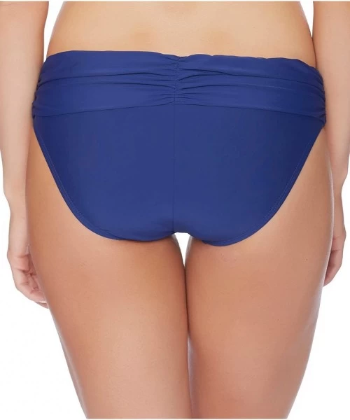 Bottoms Athena - Cabana Solids Lani Banded Bikini Bottom - Navy - C312GM3VG5D