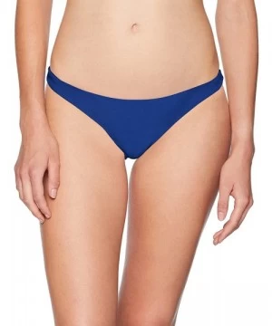 Bottoms Women's Skimpy Hipster Bikini Swimsuit Bottom - Ink Blue//Solids - C518K2EADGR