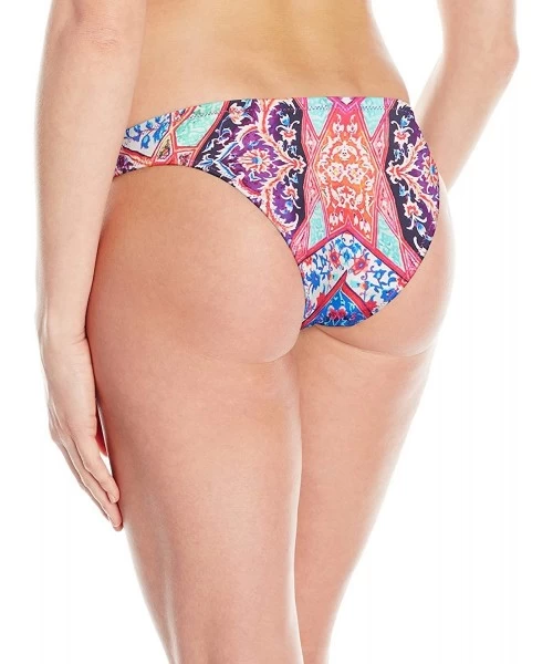 Bottoms Women's Kashmir Scuba Hipster Bikini Bottom Swimsuit - Kashmir Wild Orchid - C612NBX4IA8