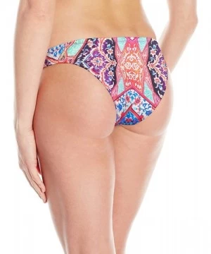 Bottoms Women's Kashmir Scuba Hipster Bikini Bottom Swimsuit - Kashmir Wild Orchid - C612NBX4IA8