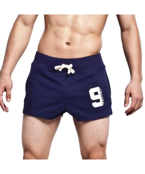 Racing Sports Short Pants for Men- Quick-Dry Lightweight Pace Running Shorts- Dry Fit Performance Short - Dark Blue - C518ORN...