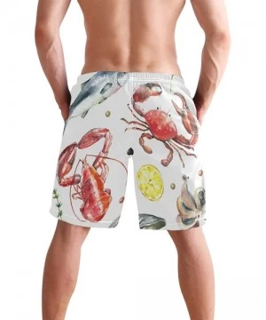 Board Shorts Watercolor Painting Retro Men's Swim Trunks Beach Shorts Boardshort 2030034 - 2030038 - C318UG7G0W4