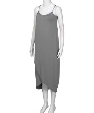 Racing Women Dress Summer Casual Loose Sleeveless Long Dress Straps Homewear Dress Elegant Holiday Casual Party Beach Dress -...