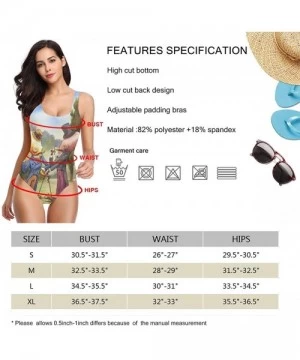 One-Pieces Womens Swimwear One Piece Swimsuit Sexy Biniki Backless Bath Suit Monokini - Color1 - CQ1905EEQON