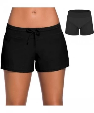 Racing Women's Swimswear Tankini Swim Briefs Swimsuit Bottom Boardshorts Beach Trunks - Size Improved-black - CQ18R8ZI65X