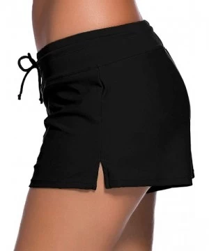 Racing Women's Swimswear Tankini Swim Briefs Swimsuit Bottom Boardshorts Beach Trunks - Size Improved-black - CQ18R8ZI65X