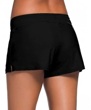 Racing Women's Swimswear Tankini Swim Briefs Swimsuit Bottom Boardshorts Beach Trunks - Size Improved-black - CQ18R8ZI65X