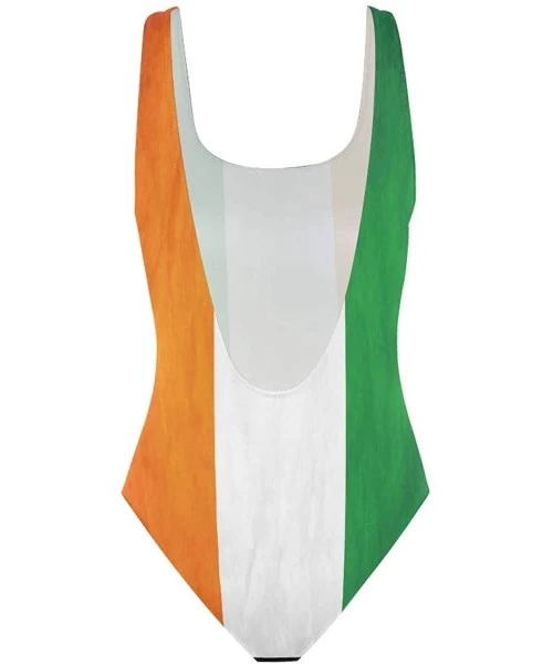 One-Pieces Womens Swimsuits Colombian Flag One Piece Tankini Girls Monokini - Cote D'ivoire Flag - CS18OT2WX33