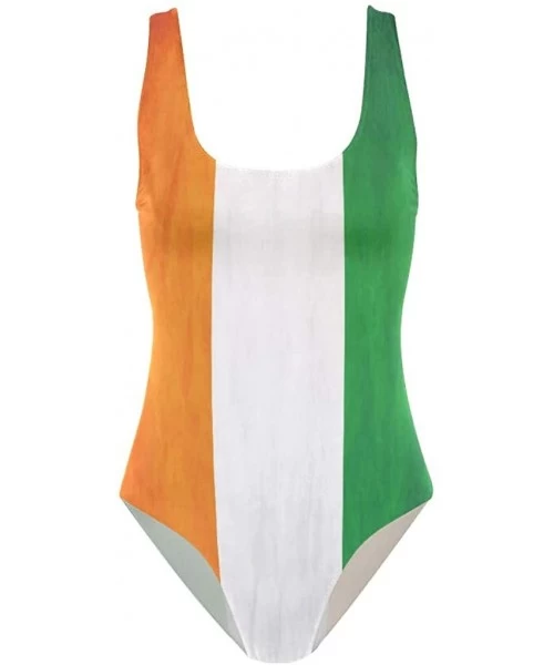 One-Pieces Womens Swimsuits Colombian Flag One Piece Tankini Girls Monokini - Cote D'ivoire Flag - CS18OT2WX33