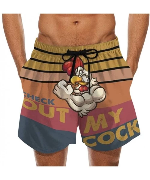 Board Shorts Men's Funny Swim Trunks Quick Dry Beach Shorts with Pockets - Stop Staring at My Cock - 9 - CJ19DHTUCTT