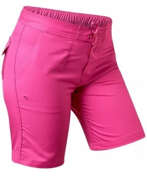 Board Shorts Women's UPF 50+ Board Shorts - Hot Pink - CA11QW3ZC8B