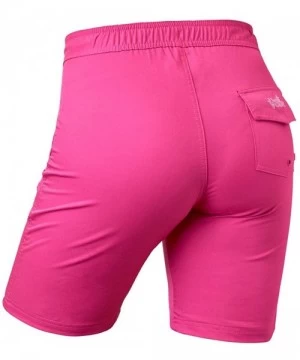 Board Shorts Women's UPF 50+ Board Shorts - Hot Pink - CA11QW3ZC8B