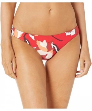 Bottoms Women's Hipster Bottom Swimsuit - Flower Market Chili - CO18ZE6LU4A