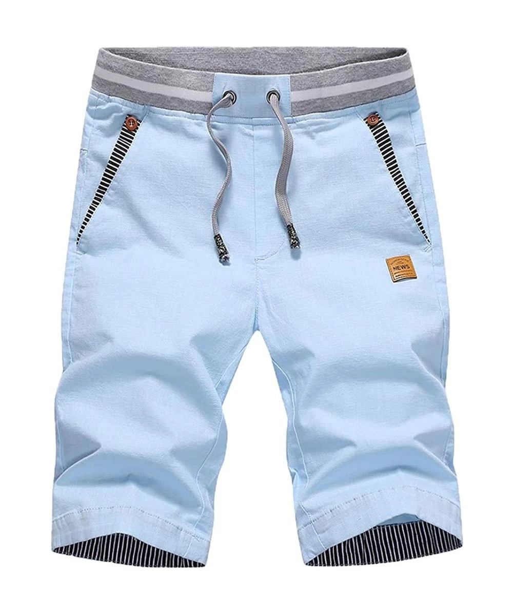 Racing Sports Pants Casual Cargo Shorts Men's New Summer Casual Baggy Shorts Fashionable Loose Pure Cotton Colour Shorts - Sk...