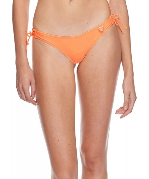 Bottoms Women's Smoothies Isla Solid Cheeky Coverage Bikini Bottom Swimsuit - Smoothies Mango - CQ18HWC8EO5