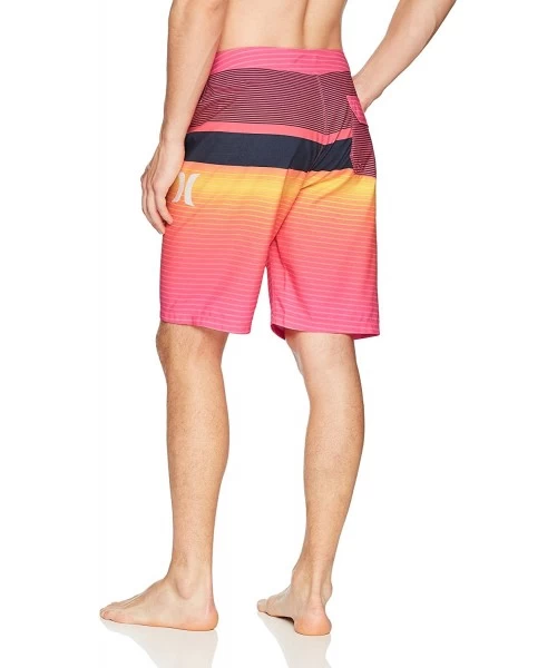 Board Shorts Men's Supersuede 21" Inch Boardshort Swim Short - Hyper Pink//White - CS18D4RD2ZS