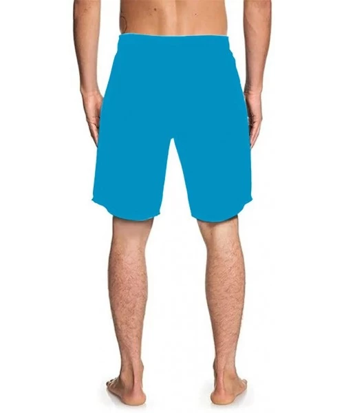 Board Shorts Drawstring Swimming Shorts for Men Printed Beach Fittness Short Pants - R-9 - CD19DNS2Y7M