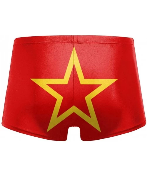 Briefs Men's Swimwear Briefs Swim Trunk Portuguese Flag Bikini Boxer Swimsuit - Moroccan Flag 17 - CK19CDERO9Z