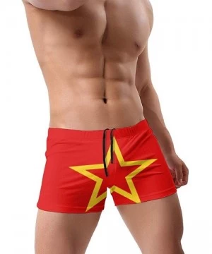 Briefs Men's Swimwear Briefs Swim Trunk Portuguese Flag Bikini Boxer Swimsuit - Moroccan Flag 17 - CK19CDERO9Z