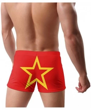 Briefs Men's Swimwear Briefs Swim Trunk Portuguese Flag Bikini Boxer Swimsuit - Moroccan Flag 17 - CK19CDERO9Z