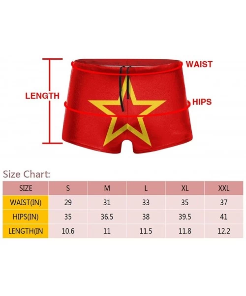 Briefs Men's Swimwear Briefs Swim Trunk Portuguese Flag Bikini Boxer Swimsuit - Moroccan Flag 17 - CK19CDERO9Z