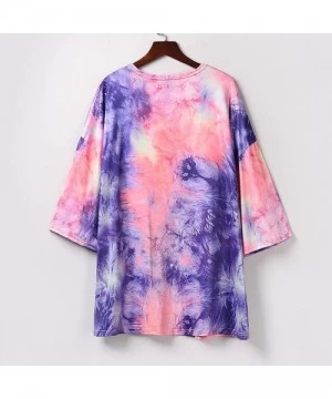 Cover-Ups Women's Tie Dyed Fashion Short Sleeve Cardigans Summer Beach Pool Swimwear Cover Up Casual Kimono for Women Tie Dye...